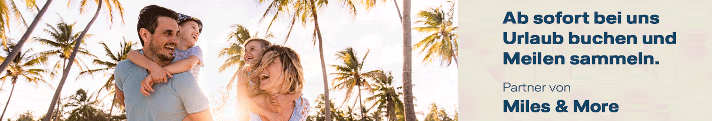 Urlaub buchen und Meilen Sammeln